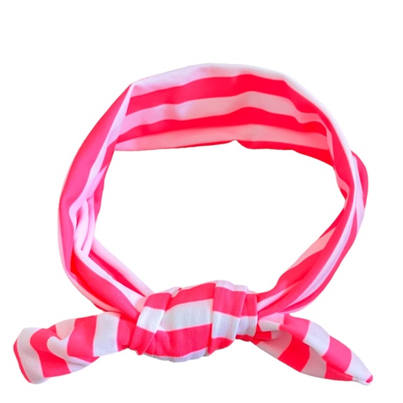 10 Assorted Color Cute Bow Stripe Headbands for baby girls and toddlers - Picture 8 of 14